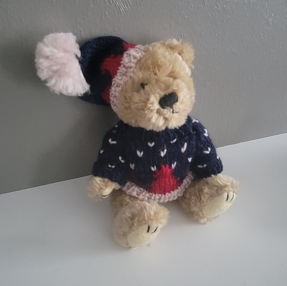 Vintage HugFun Christmas plush bear moose penguin - Picture 3 of 6